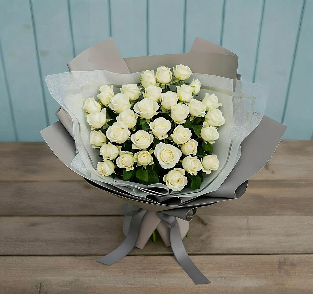 Букет Белоснежная нежность в Зубовой Поляне