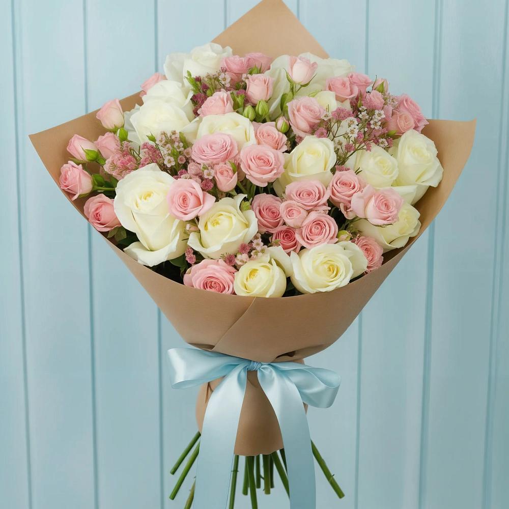 Букет цветов из: Розы в Зубовой Поляне