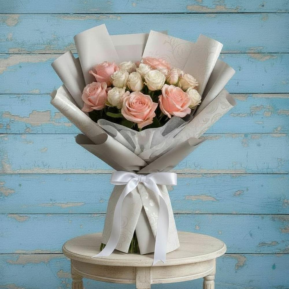 Букет цветов из: Розы в Зубовой Поляне