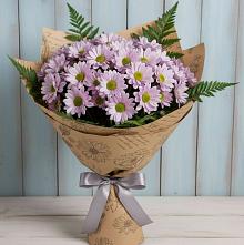 Букет цветов из:  Хризантемы #REPLACE_PRED# Зубовой Поляне