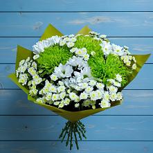 Букет цветов из:  Хризантемы #REPLACE_PRED# Зубовой Поляне