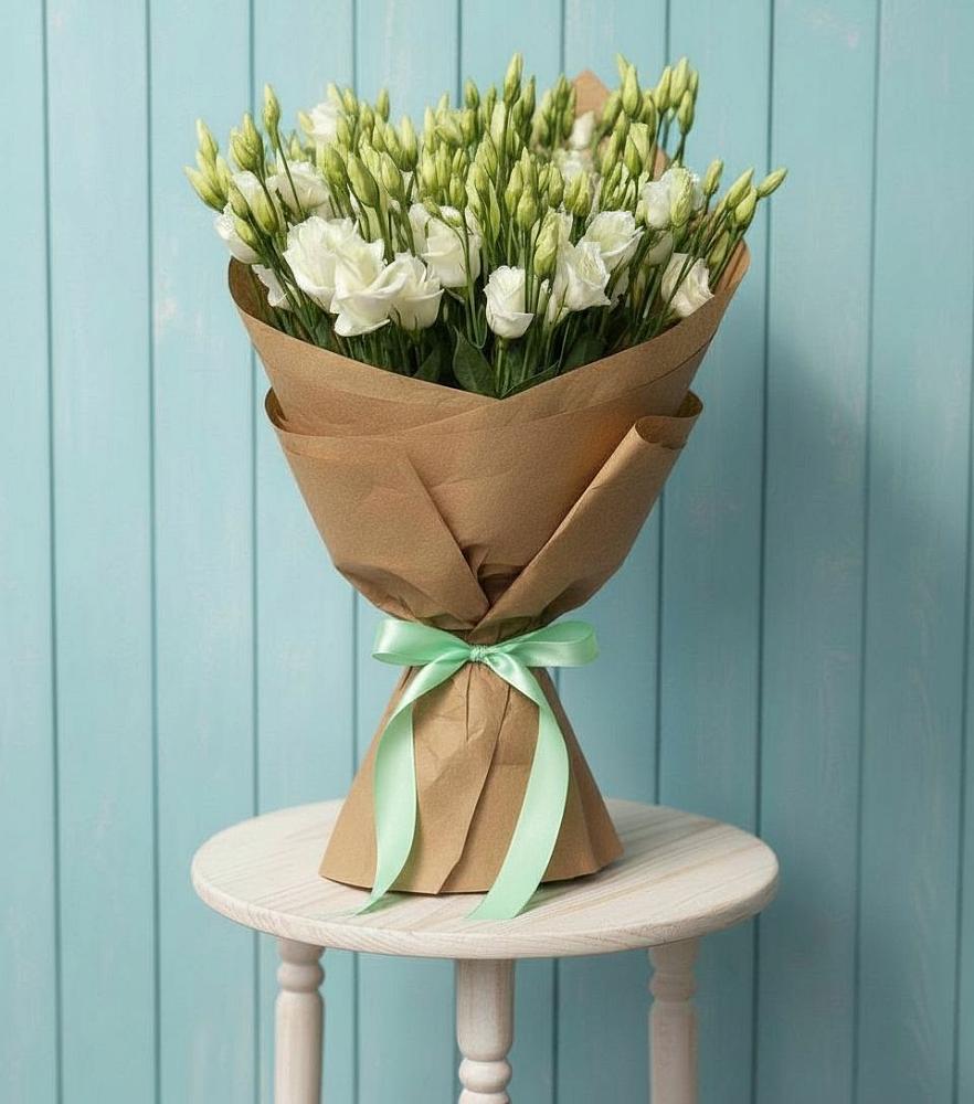 Букет цветов из: Лизиантусы в Зубовой Поляне