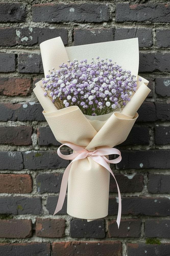 Букет цветов из: Гипсофила в Зубовой Поляне