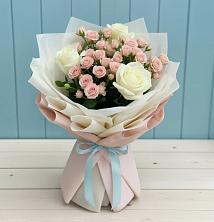 Букет цветов из:  Розы в Зубовой Поляне