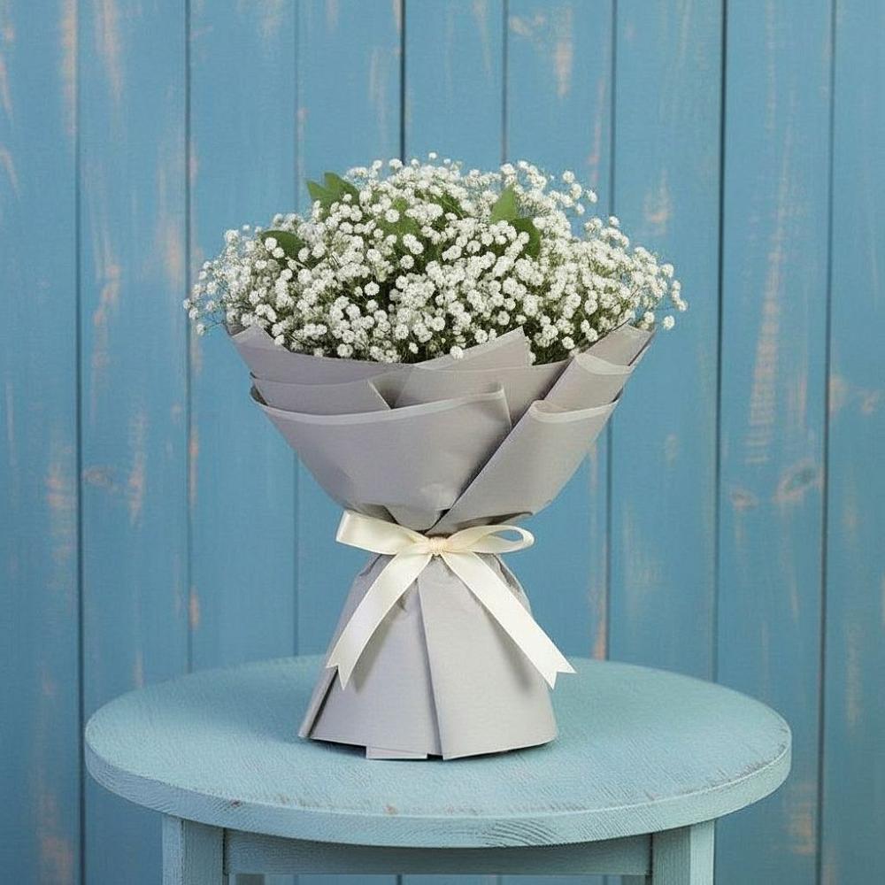 Букет цветов из: Гипсофила в Зубовой Поляне