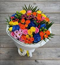 Букет цветов из:  Розы и Хризантемы в Зубовой Поляне