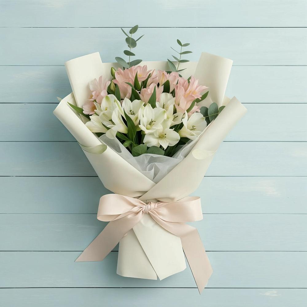 Букет цветов из: Альстромерии в Зубовой Поляне