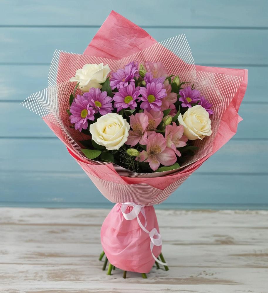 Букет цветов из: Герберы в Зубовой Поляне