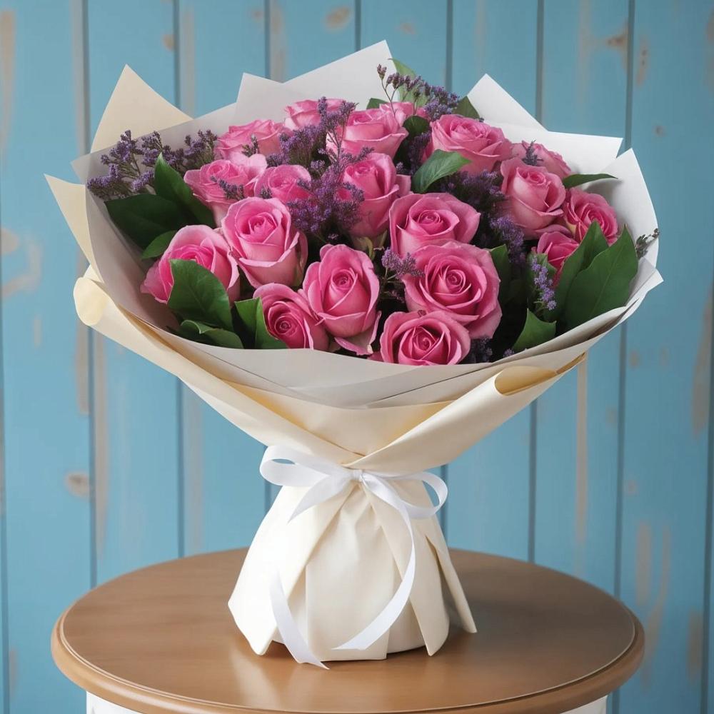 Букет цветов из: Розы в Зубовой Поляне