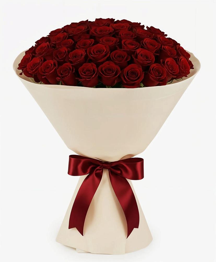 Букет 101 Бордовая роза Блэк Бакарра в Зубовой Поляне