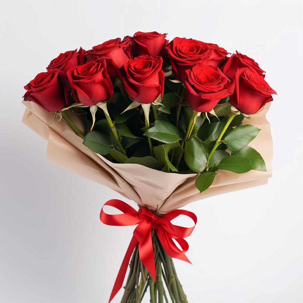 Букет 11 Красных роз Эдлесс Лав в Зубовой Поляне
