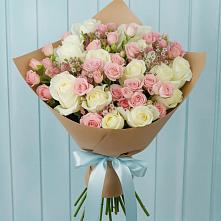 Букет цветов из:  Розы #REPLACE_PRED# Зубовой Поляне
